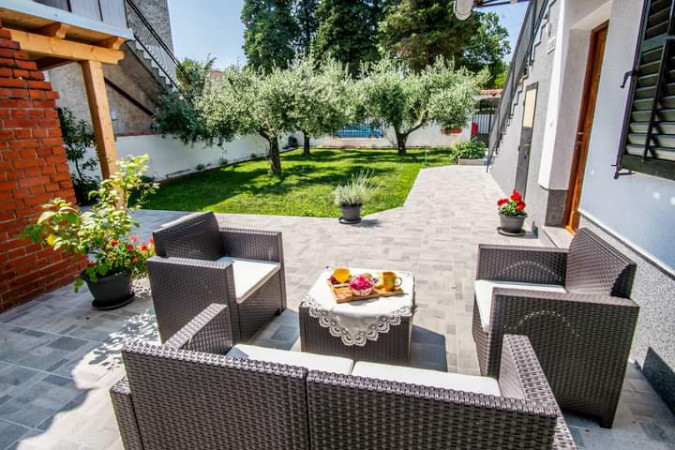 Aussenbereich, House Nada apartment mit Jacuzzi, Muntić, Istrien, Kroatien Muntić